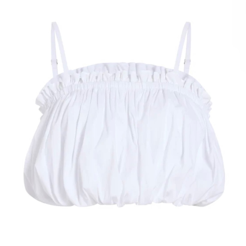 NEW CINQ A SEPT REVOLVE WHITE CROP TOP - Picture 11 of 13